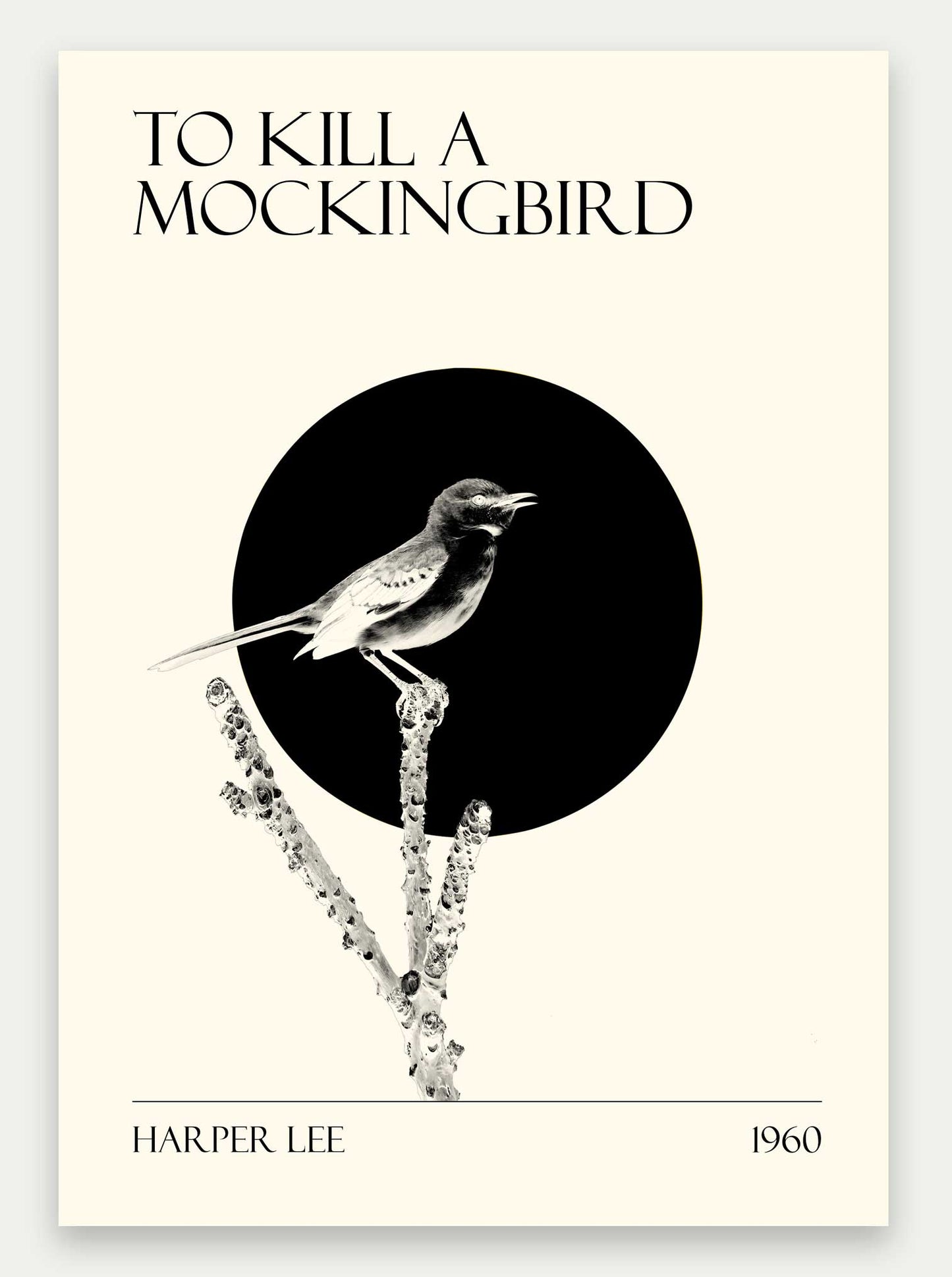 To Kill a Mockingbird Black and White Greeting Card