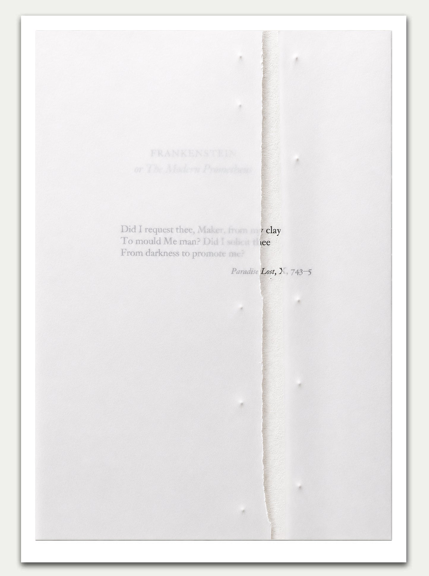Frankenstein — Arctic Silence | Novel Print Archive Edition XI