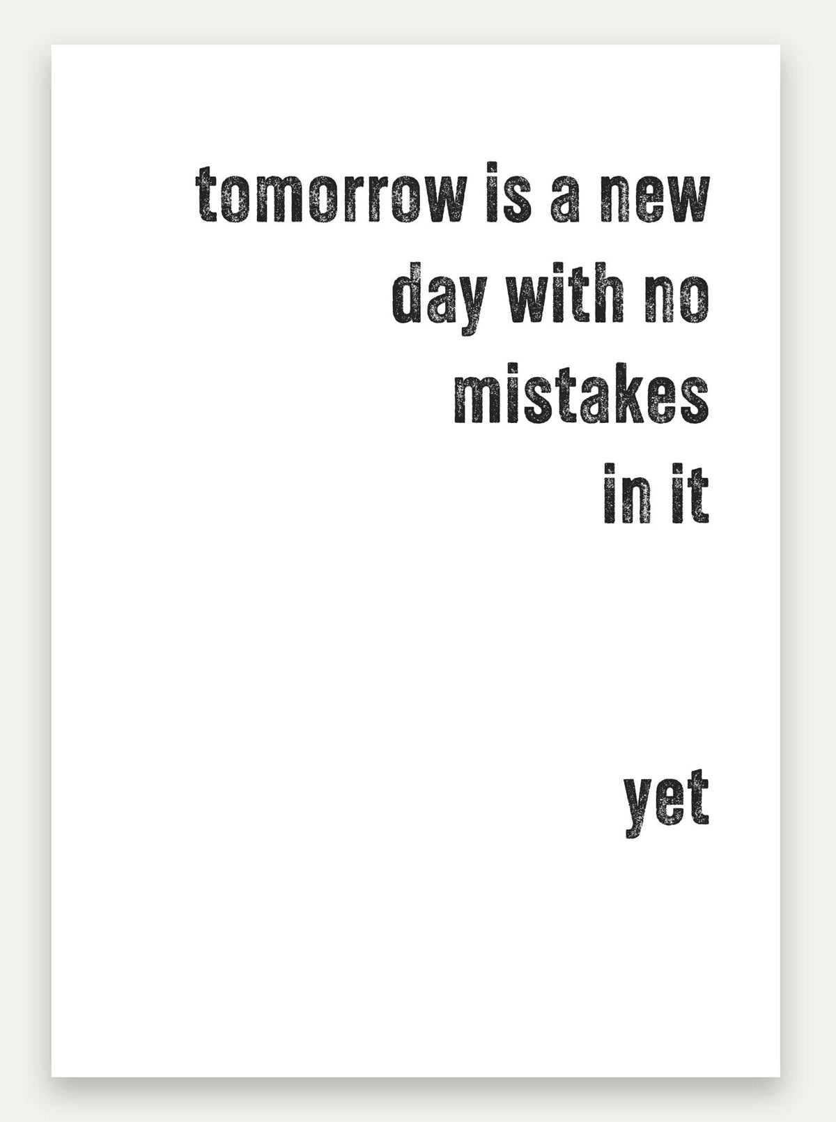 Anne of Green Gables "New Day New Mistakes" Greeting Card