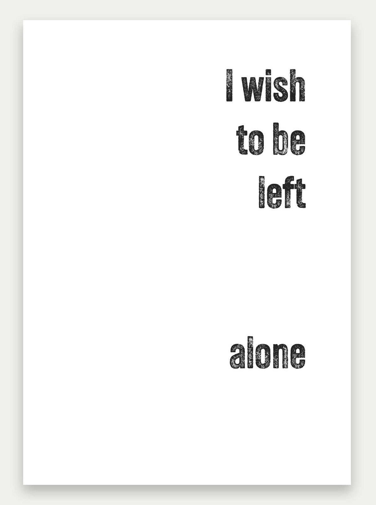 A Christmas Carol "Leave Me Alone" Greeting Card