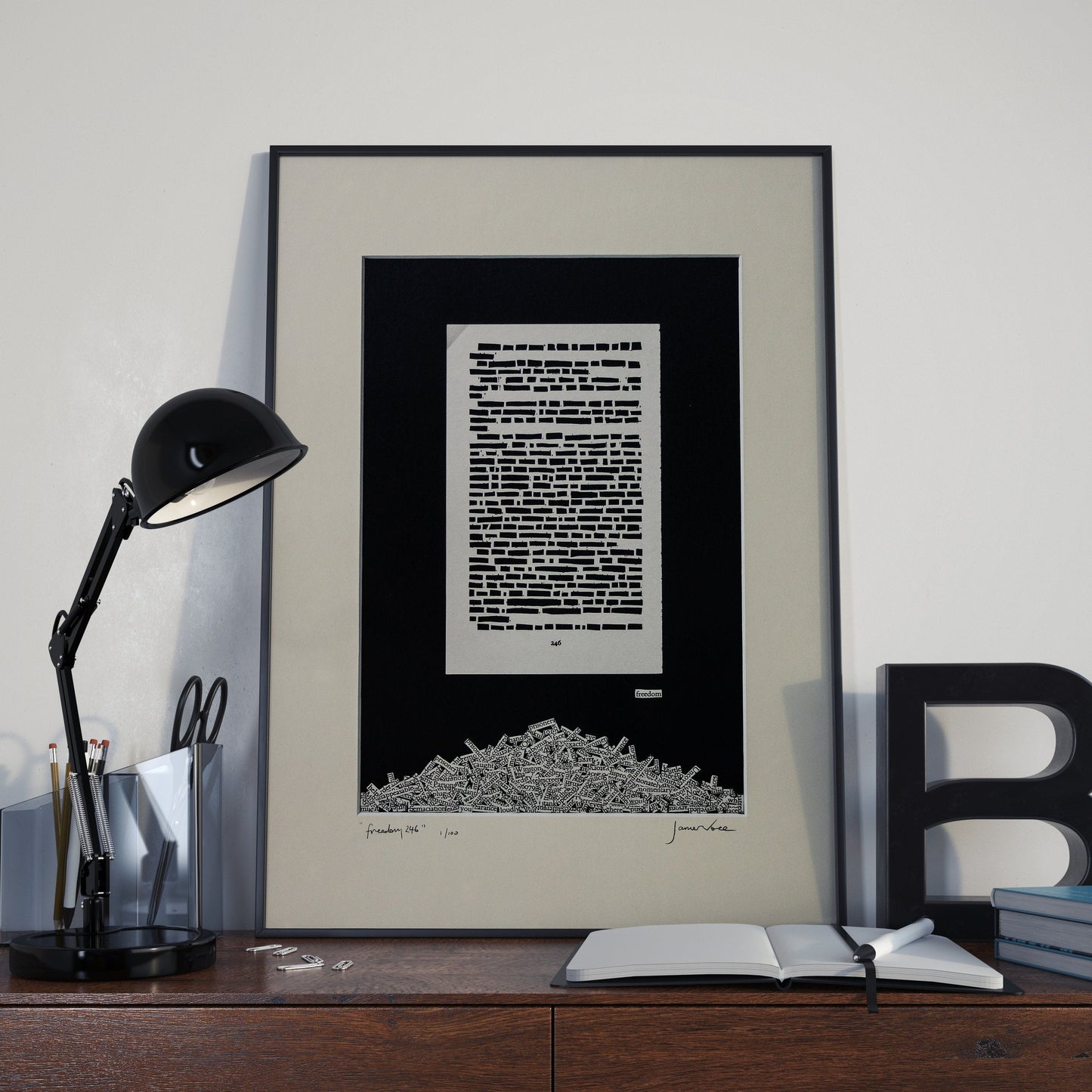 1984 "Freedom 246" | Single Paper Cut | Limied Edition 1 of 1 - James Voce // artist
