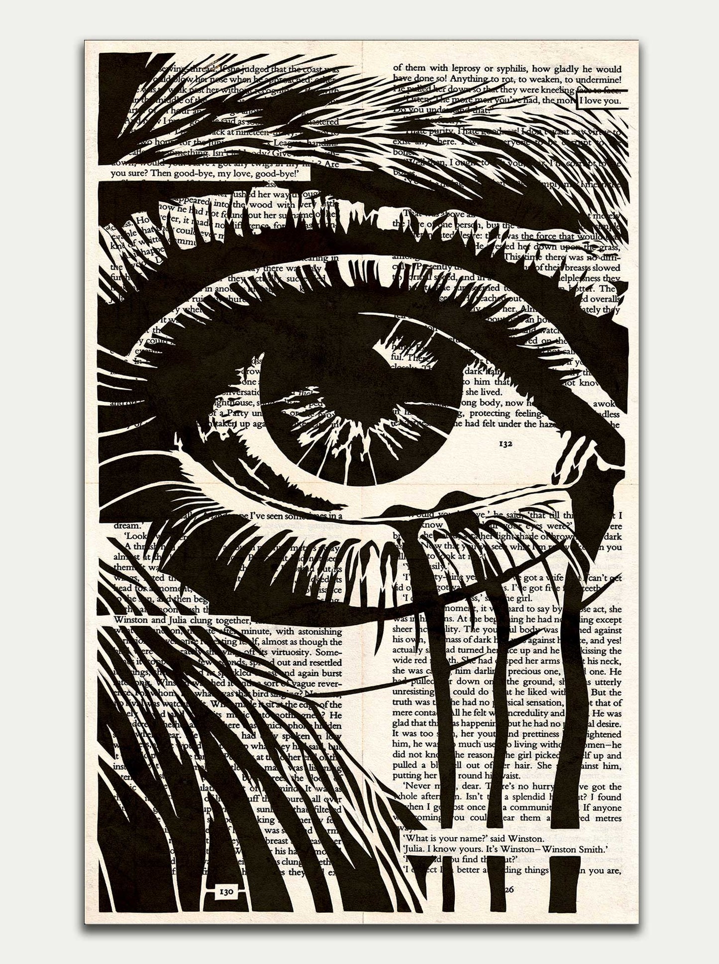 1984 by Goerge Orwell Fine Art Print | Eye of Julia