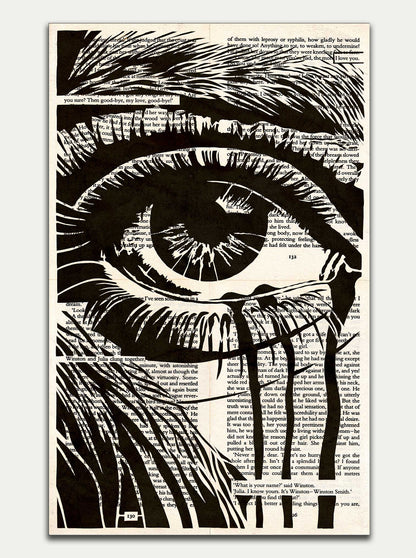 1984 by Goerge Orwell Fine Art Print | Eye of Julia