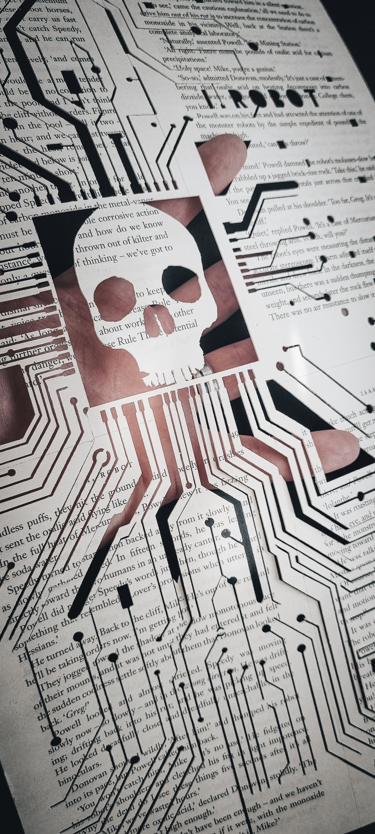 I, Robot "Replaced" Original Papercut £1500