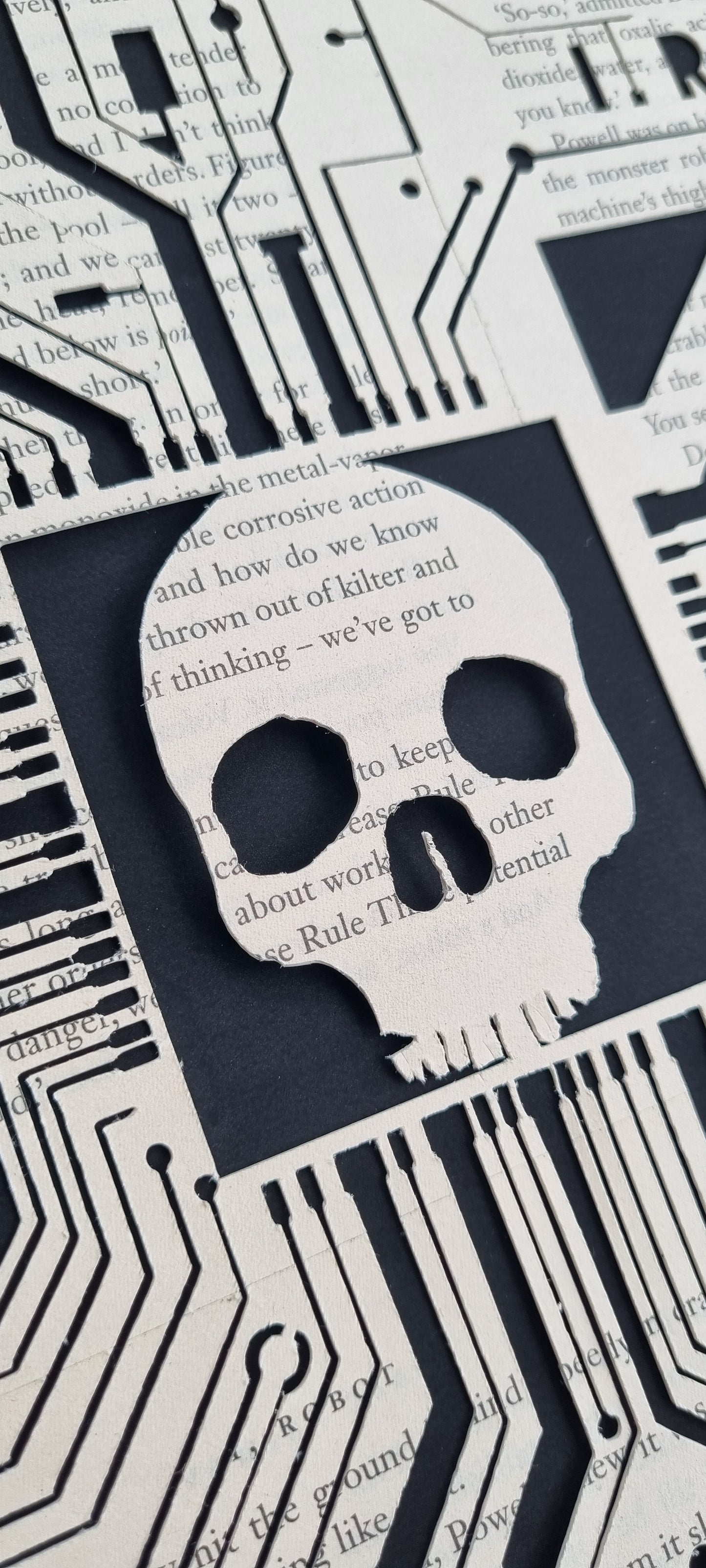 I, Robot "Replaced" Original Papercut £1500