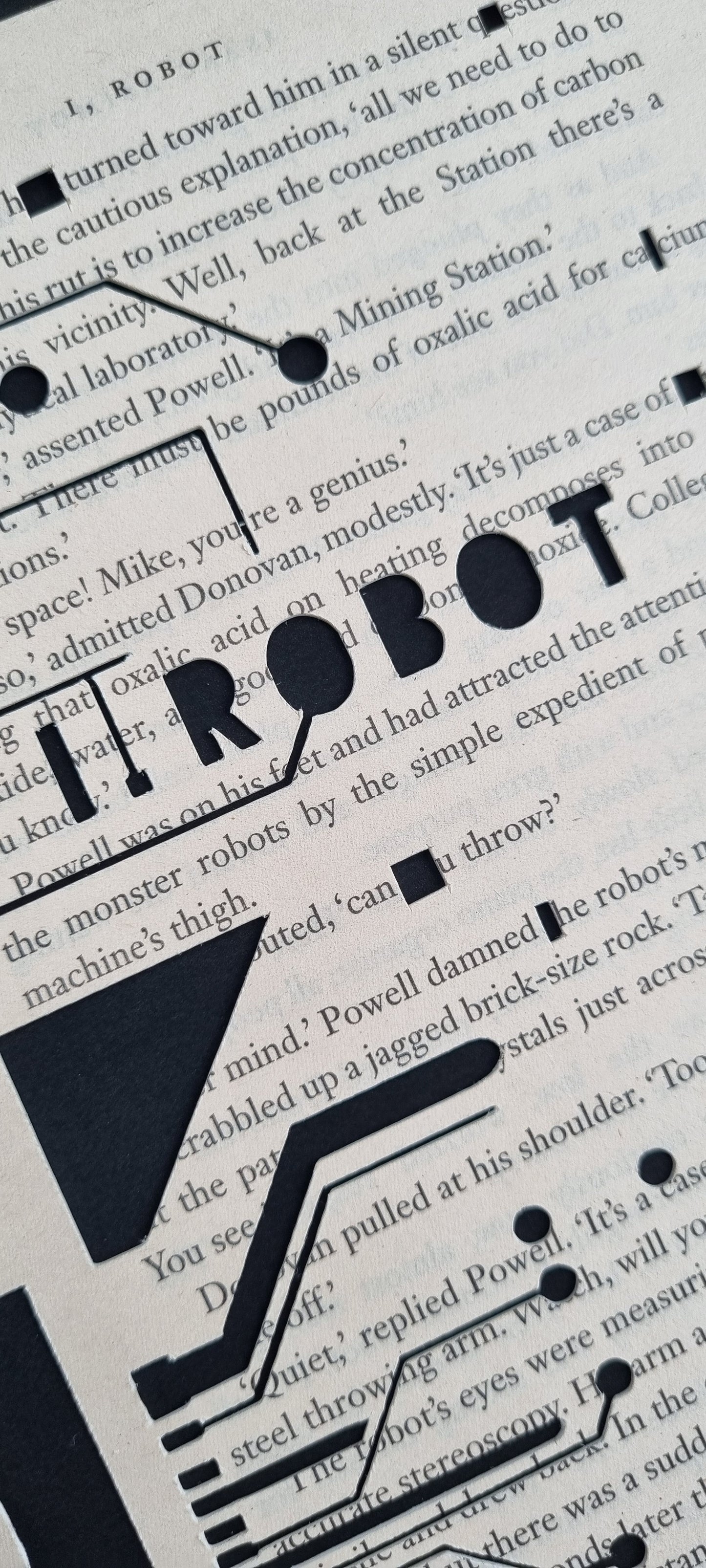 I, Robot "Replaced" Original Papercut £1500