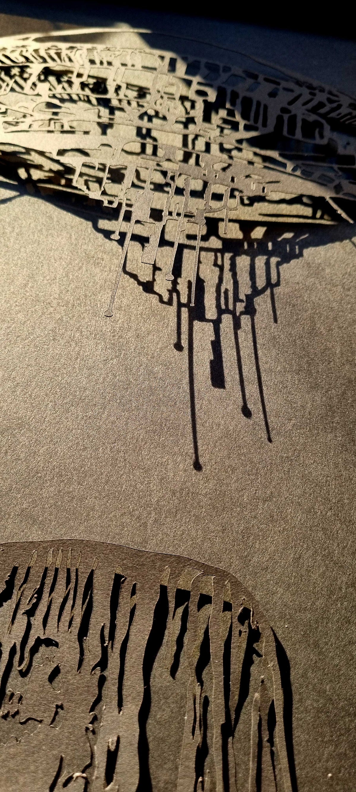 Close Encounters of the Third Kind "Devil's Tower" Lost for Words A3 Papercut