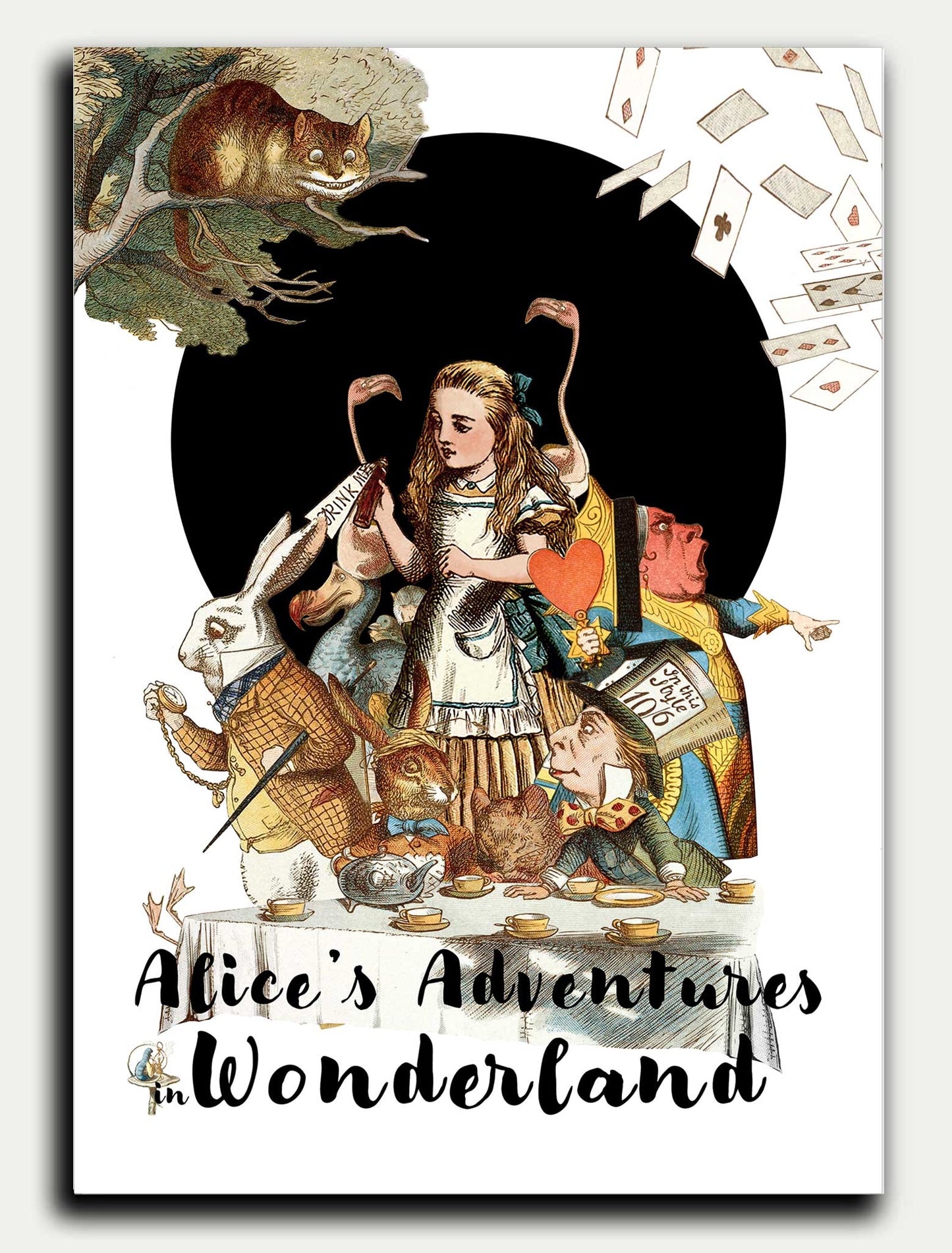 Alice in Wonderland Down the Hatch Greeting Card