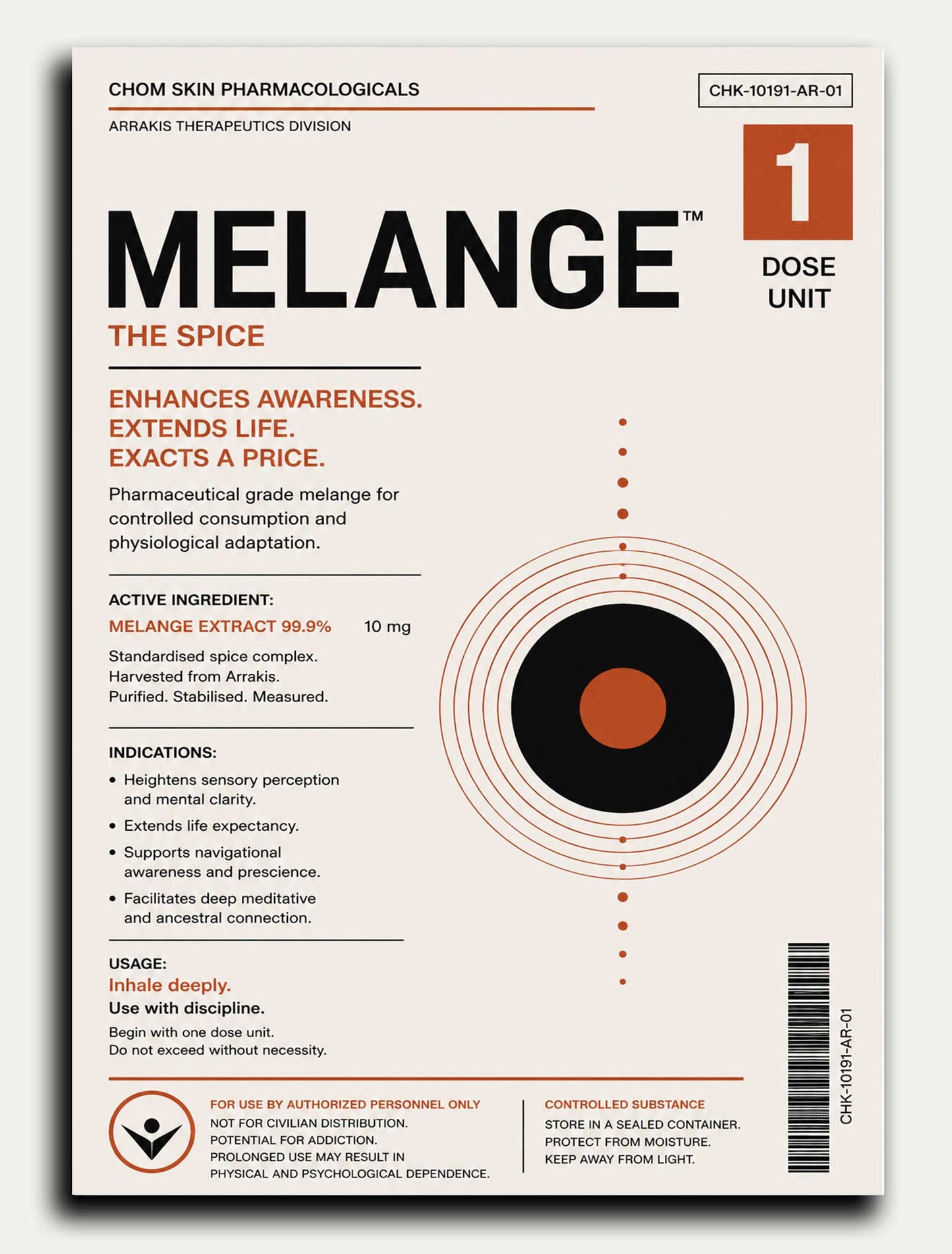 Dune Melange Medicine Greeting Card