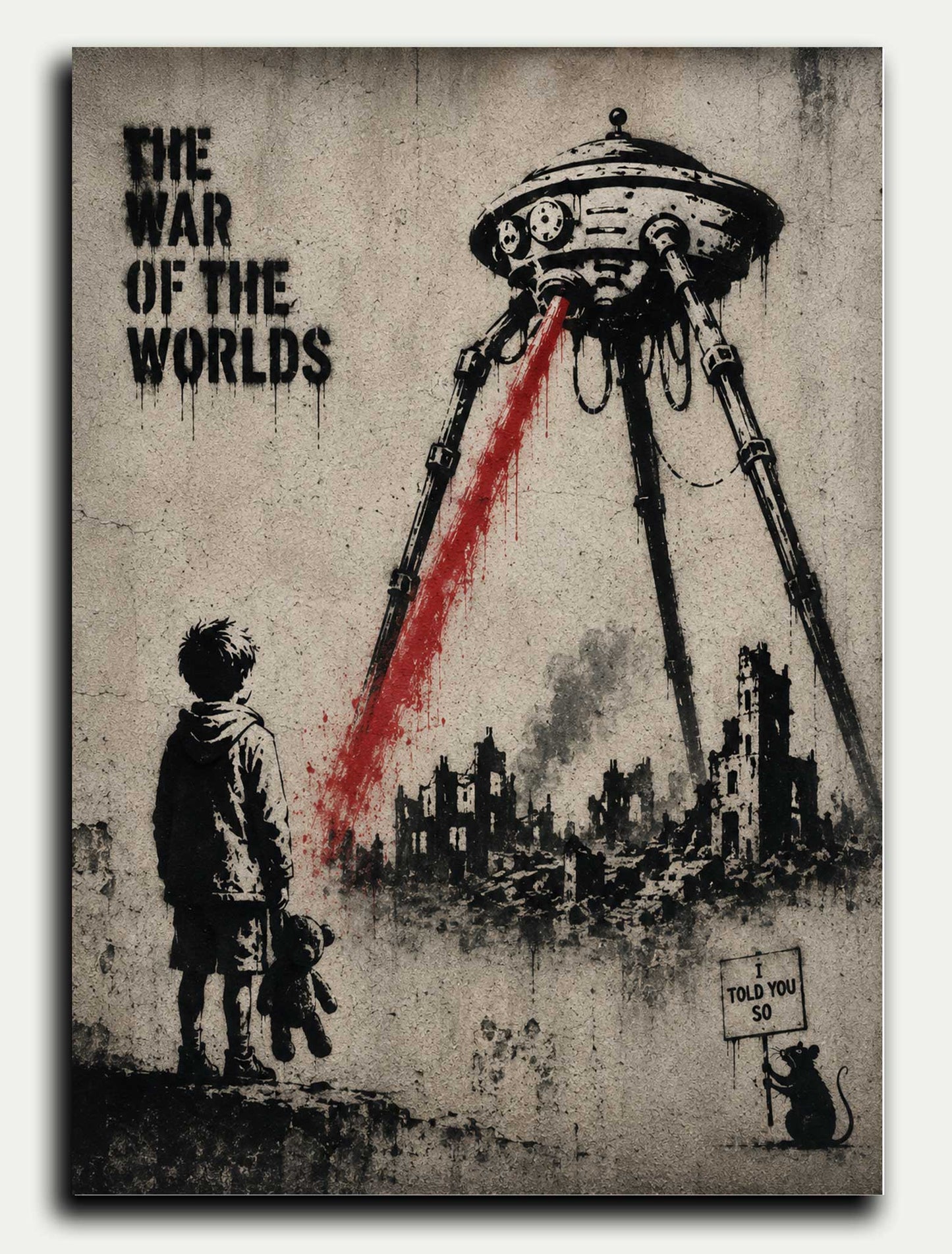 War of the Worlds I Told You So Greeting Card