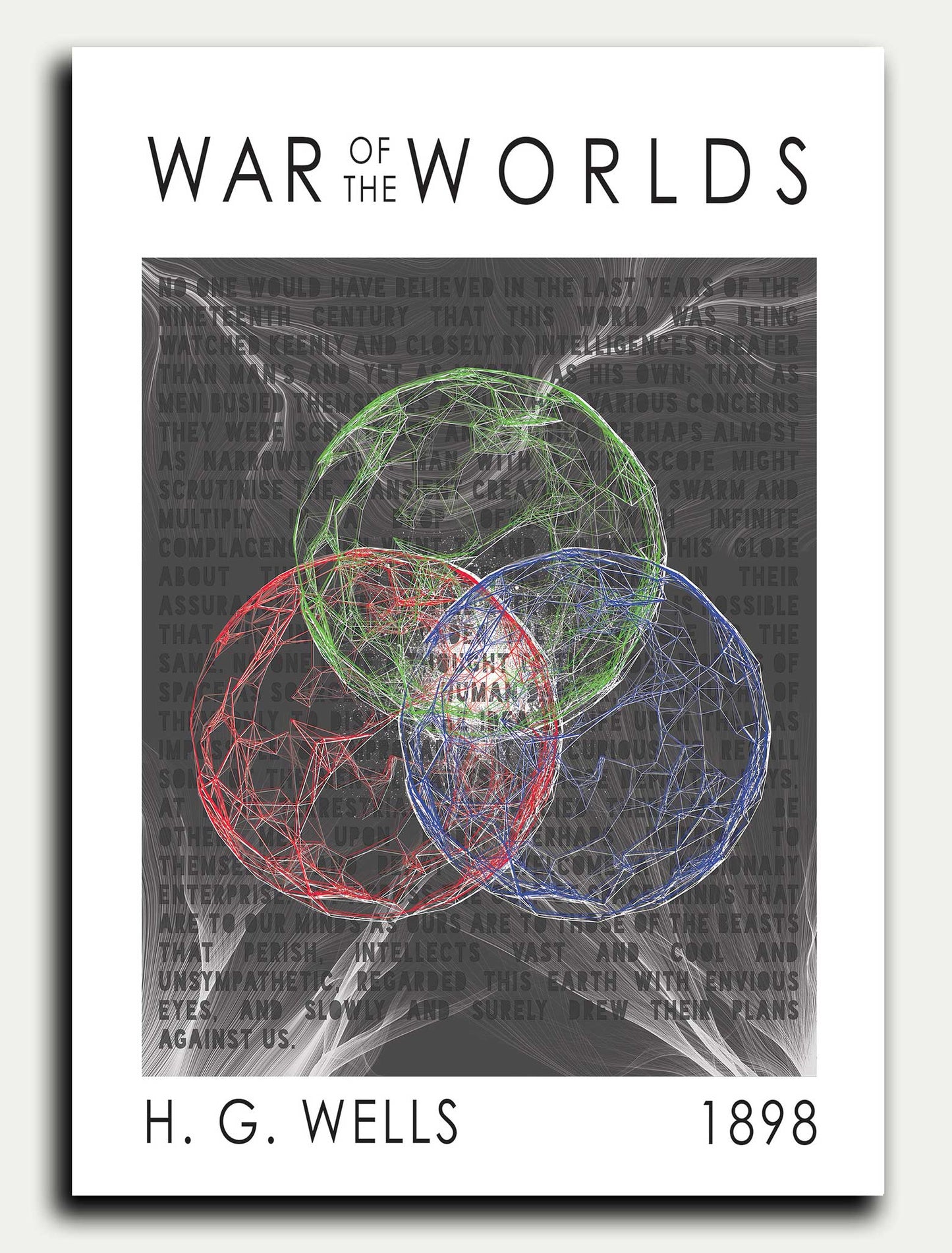 War of the Worlds Human Thought Greeting Card