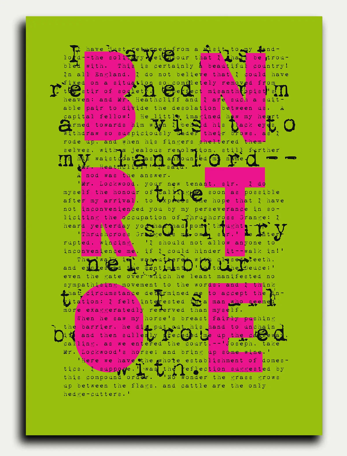 Wuthering Heights BRONTE Greeting Card