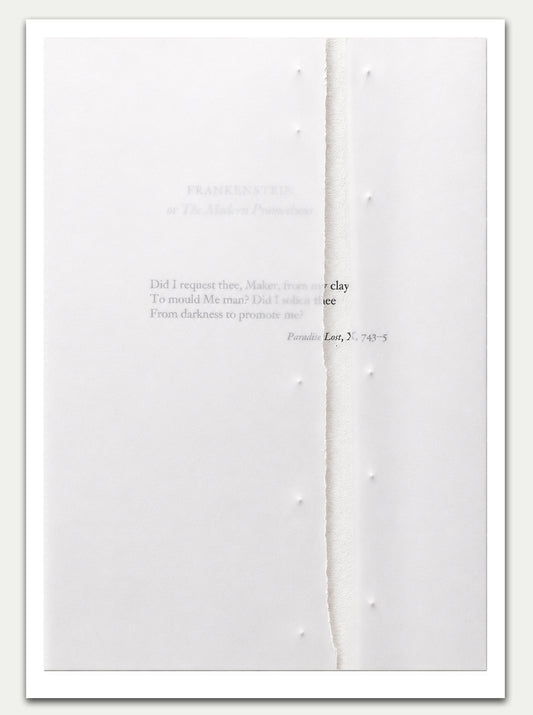 Frankenstein — Arctic Silence | Novel Print Archive Edition XI