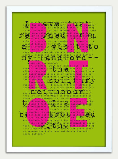 Wuthering Heights "PUNK BRONTE" in Green & Pink