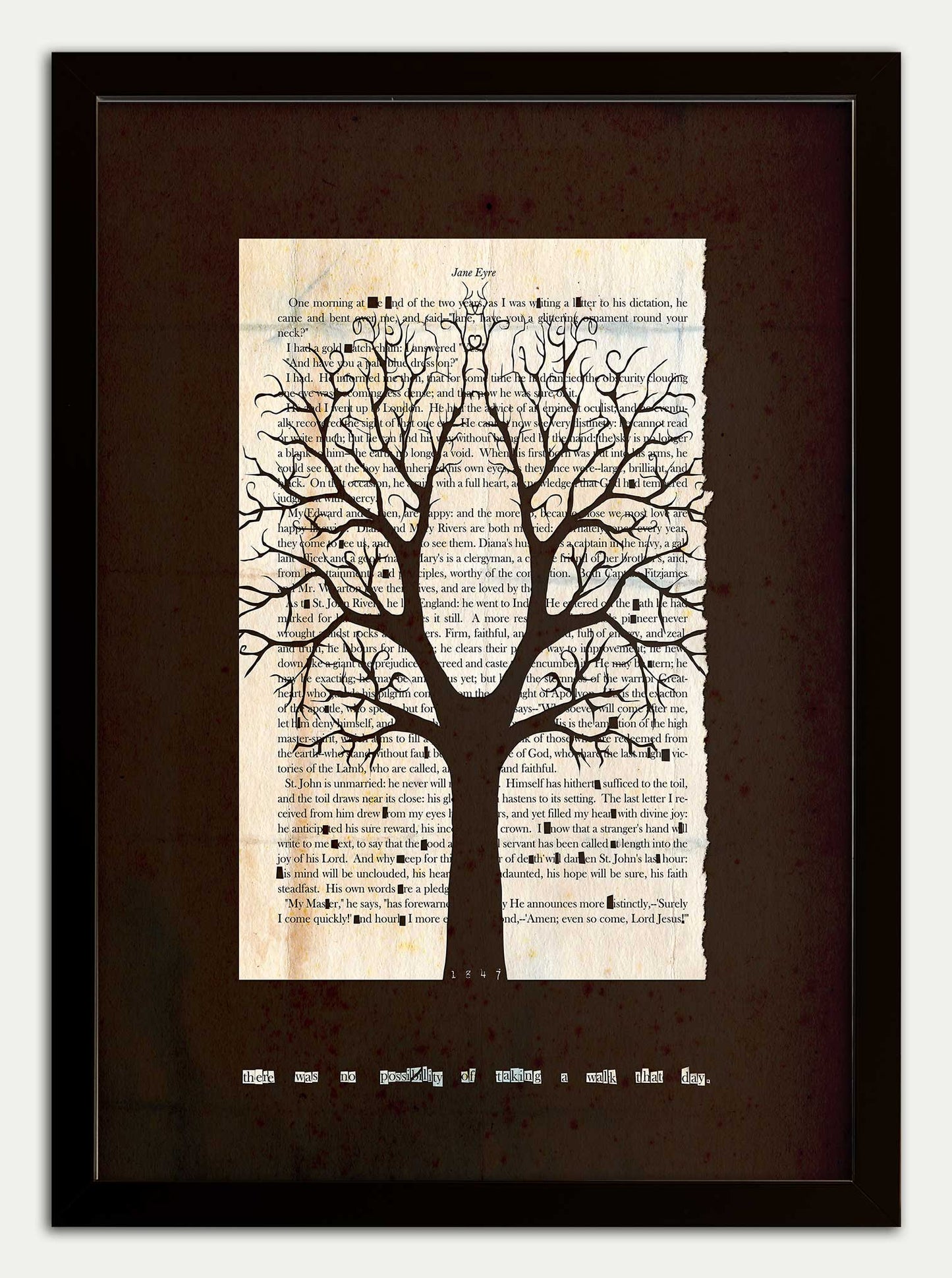 Jane Eyre "Chestnut Tree" Black Grunge Edition