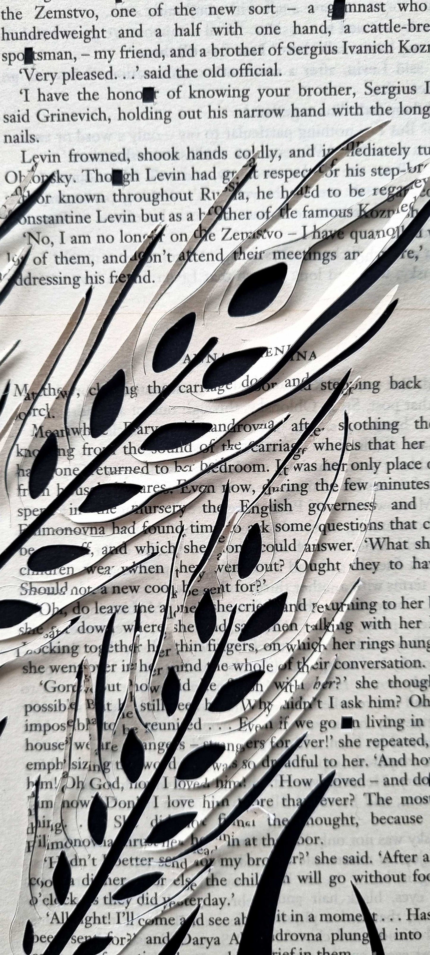 Anna Karenina by Leo Tolstoy Papercut "Harvest"