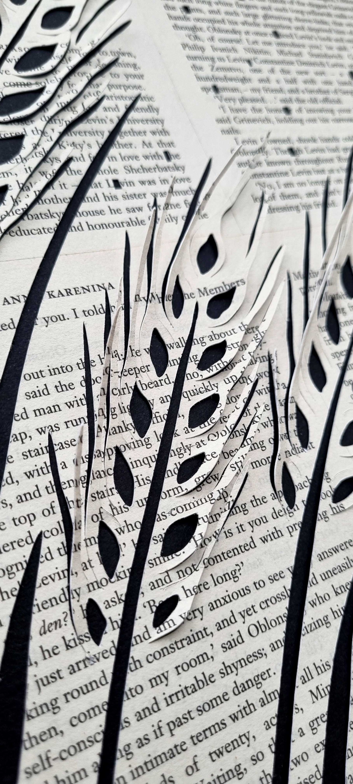 Anna Karenina by Leo Tolstoy Papercut "Harvest"