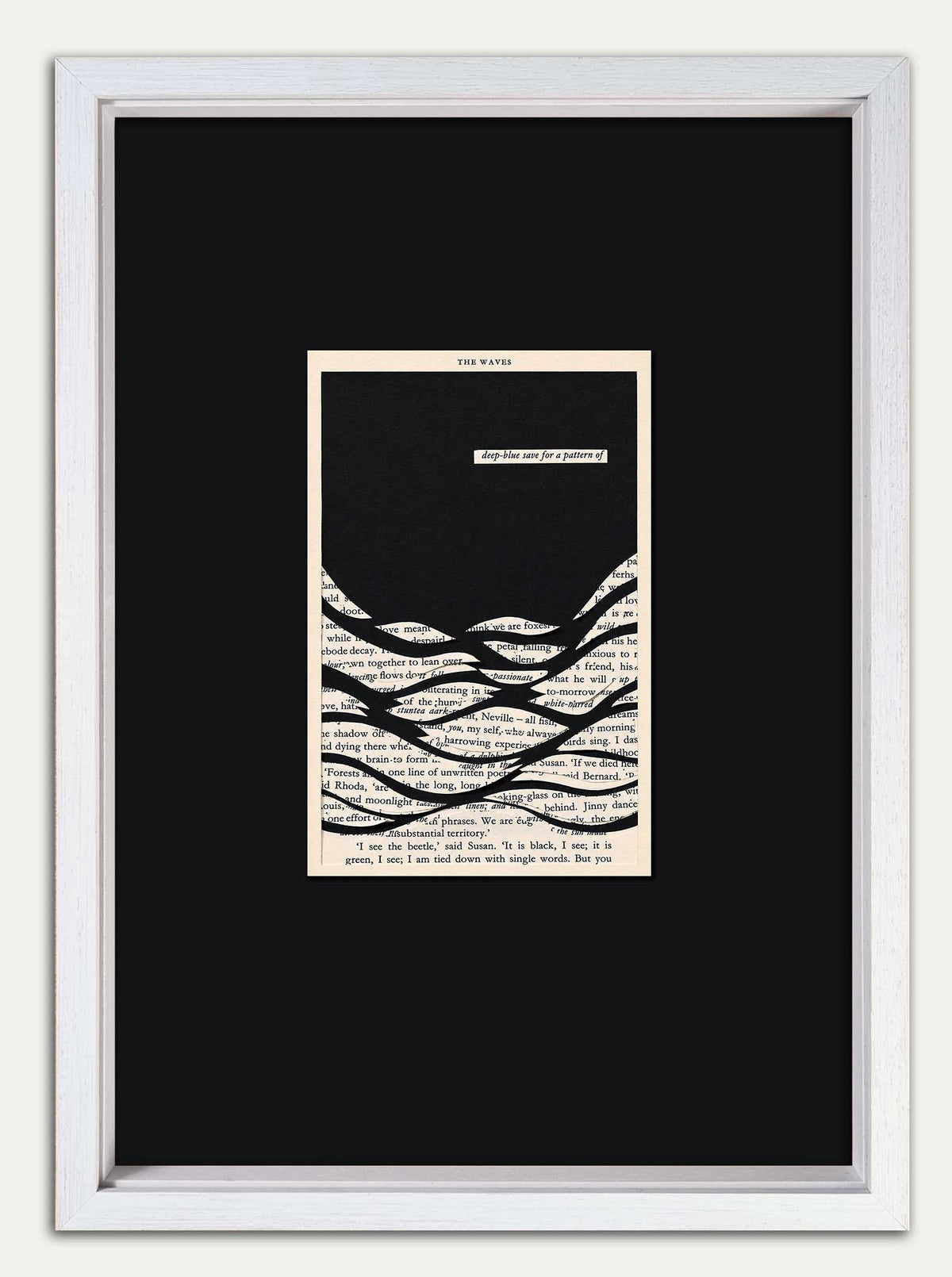 The Waves by Virginia Woolf Fragile Horizon Fine Art Print