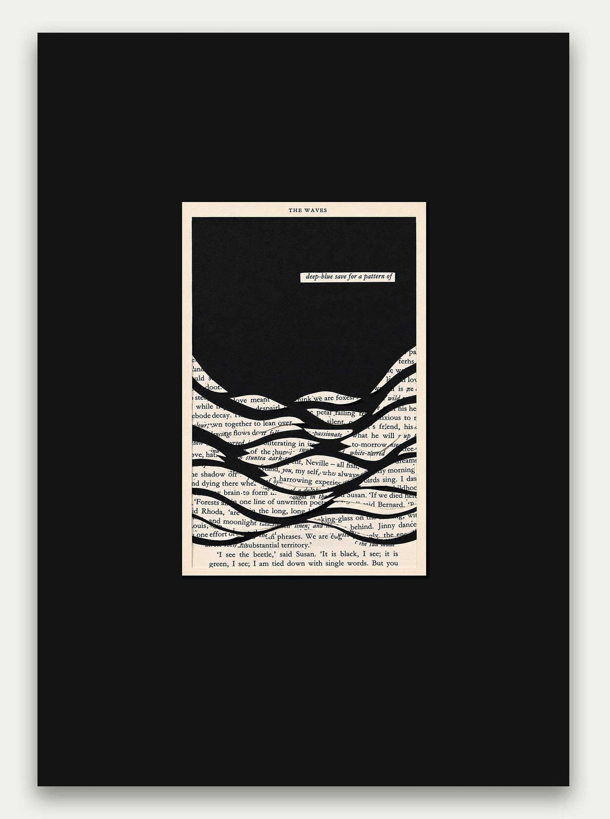 The Waves by Virginia Woolf Fragile Horizon Fine Art Print