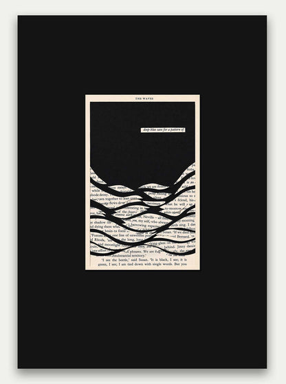 The Waves by Virginia Woolf Fragile Horizon Fine Art Print