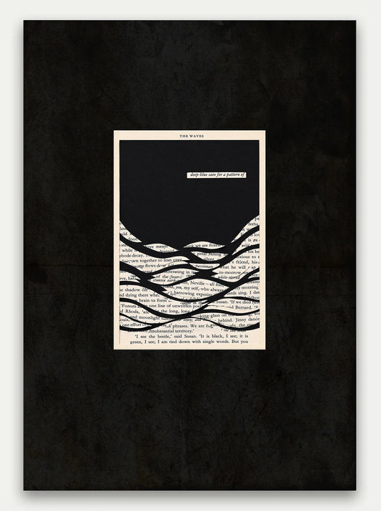 The Waves by Virginia Woolf Fragile Horizon Fine Art Print