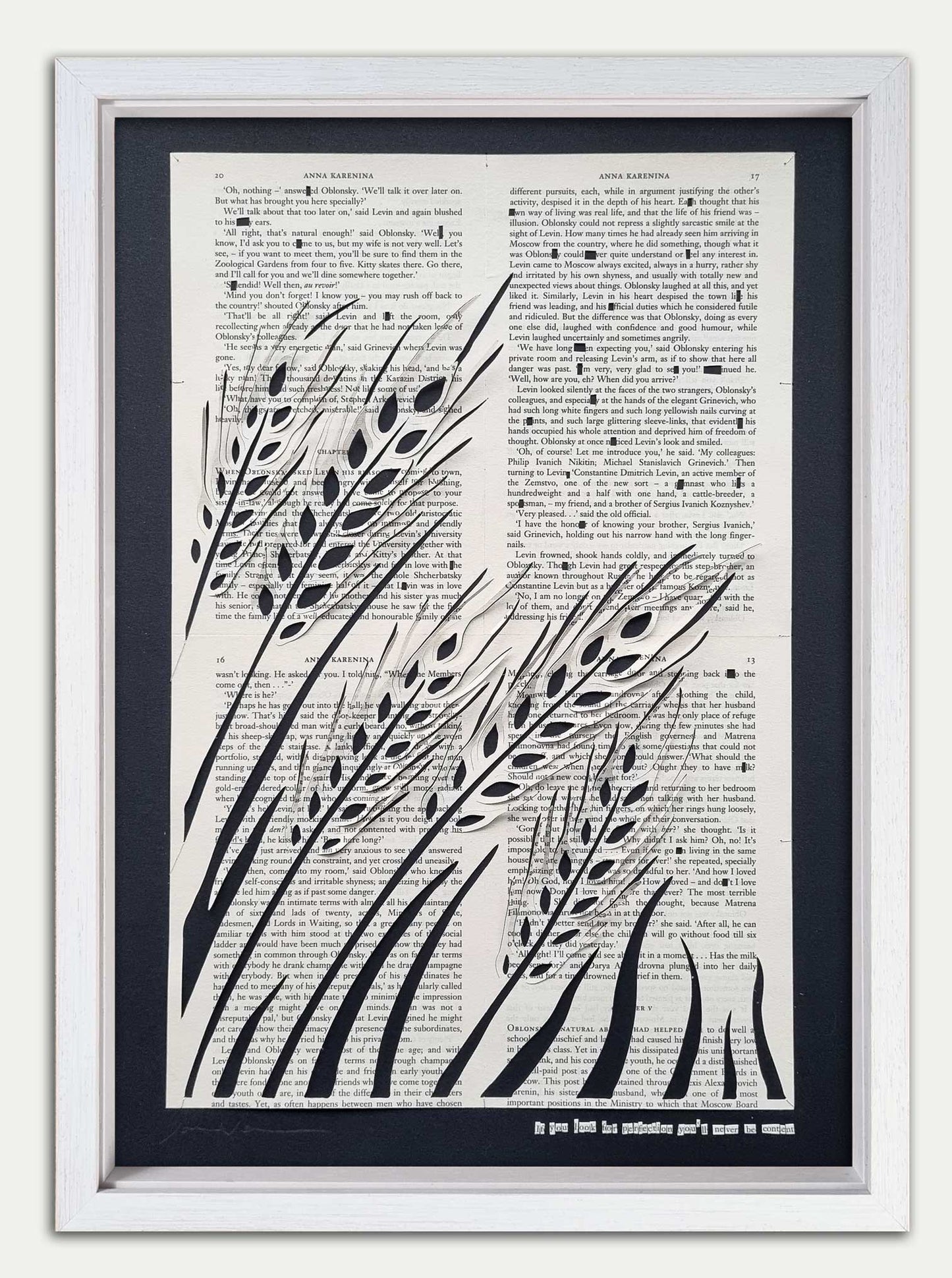 Anna Karenina by Leo Tolstoy Papercut "Harvest"