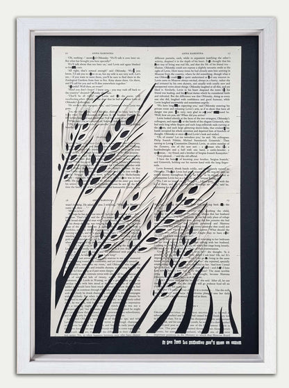 Anna Karenina by Leo Tolstoy Papercut "Harvest"