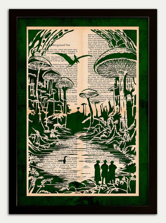 Journey to the Centre of the Earth Jules Verne Fine Art Print
