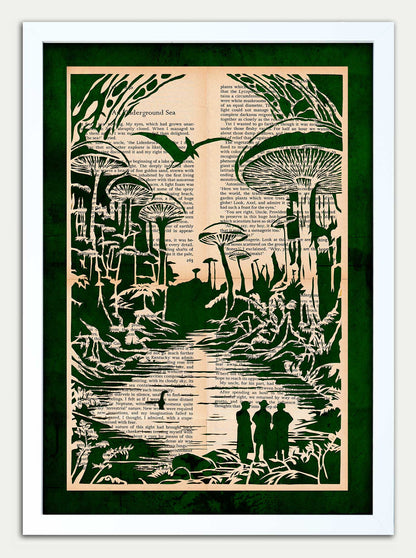 Journey to the Centre of the Earth Jules Verne Fine Art Print