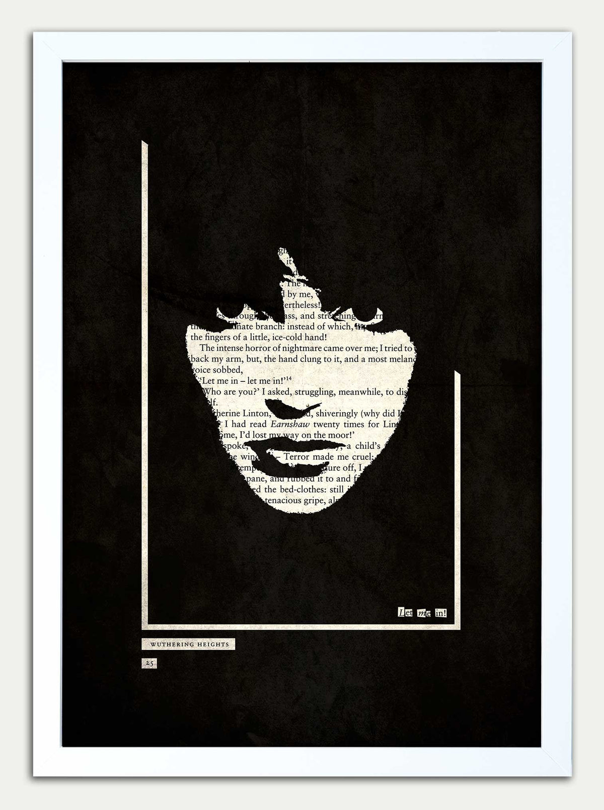 Wuthering Heights Kate Bush "Let me in 25" Black