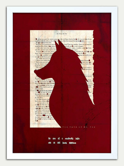 Tale of Mr Todd "Foxey Whiskers" in Red Grunge