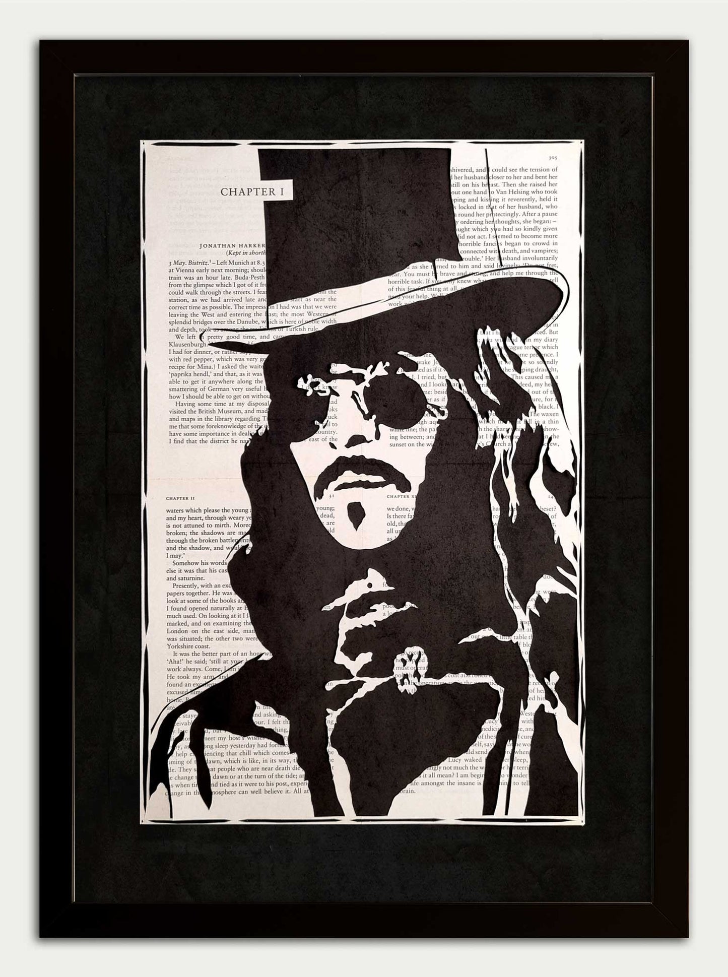 Dracula "Oceans of Time" Original Papercut