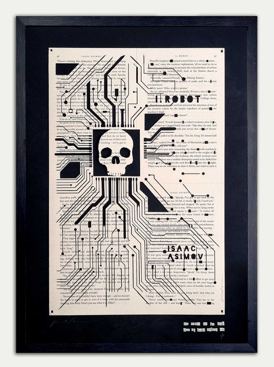 I, Robot "Replaced" Original Papercut £1500