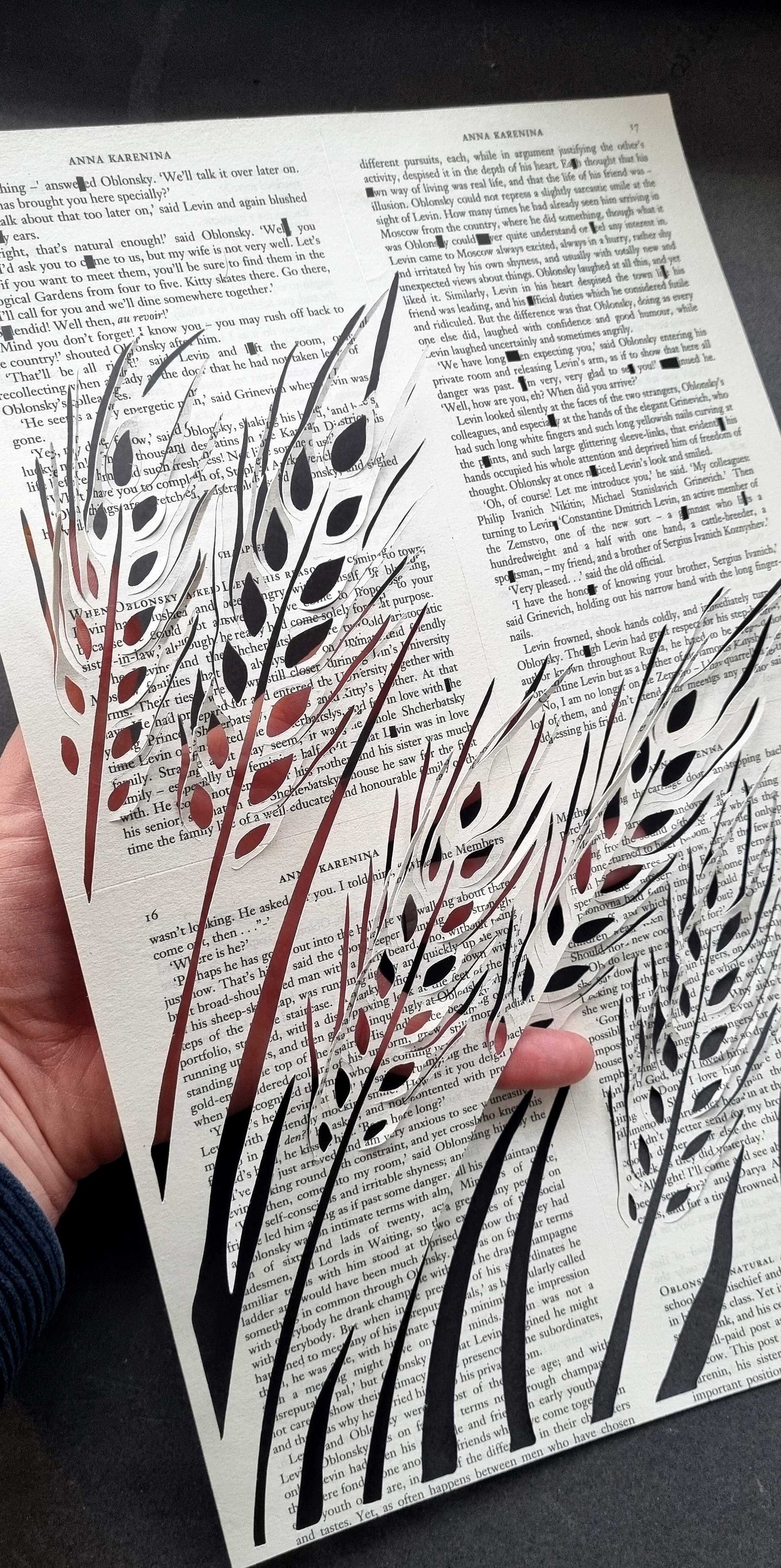 Anna Karenina by Leo Tolstoy Papercut "Harvest"