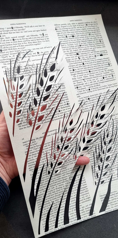 Anna Karenina by Leo Tolstoy Papercut "Harvest"