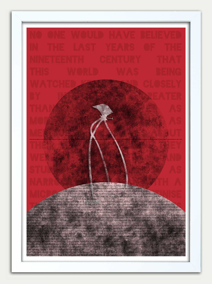 War of the Worlds "Monstrous Tripod" in Mars Red