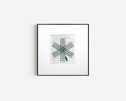 Hitchhiker's Guide to the Galaxy// "Asterisk and Mouse 147" Grunge Green Original