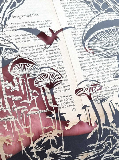 Journey to the Centre of the Earth// "Mushrooms on the Shore" Papercut