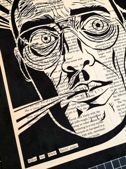 Fear and Loathing in Las Vegas// "When the White Rabbit Peaks" Original Artwork