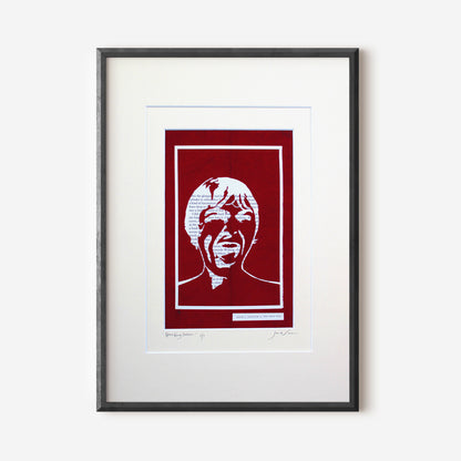 HEAT RAY SCREAM [of excitement] Original Double Papercut