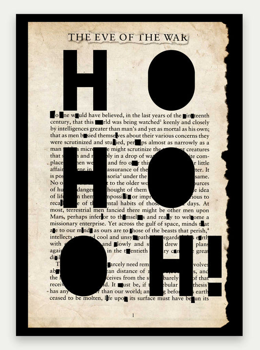 War of the Worlds Ho Ho OH Christmas Card
