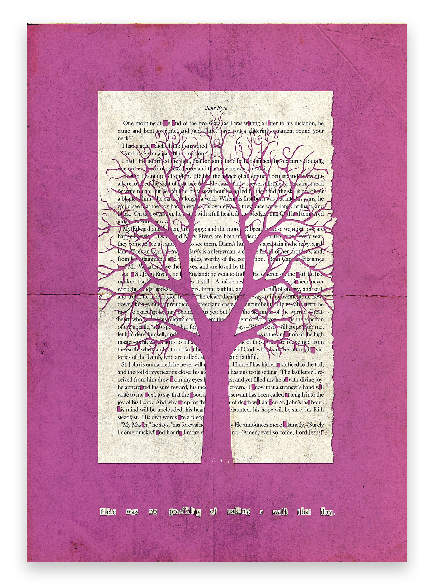 Jane Eyre "Chestnut Tree" Pink Grunge Edition