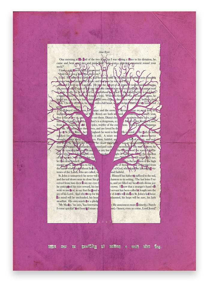 Jane Eyre "Chestnut Tree" Pink Grunge Edition