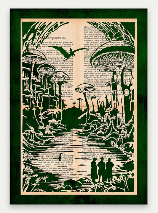 Journey to the Centre of the Earth Jules Verne Fine Art Print