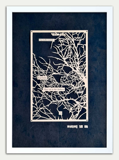 The Road "Carrying the Fire Through Forest 75" Original Papercut