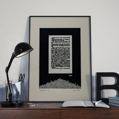 1984 "Freedom 246" | Single Paper Cut | Limied Edition 1 of 1 - James Voce // artist