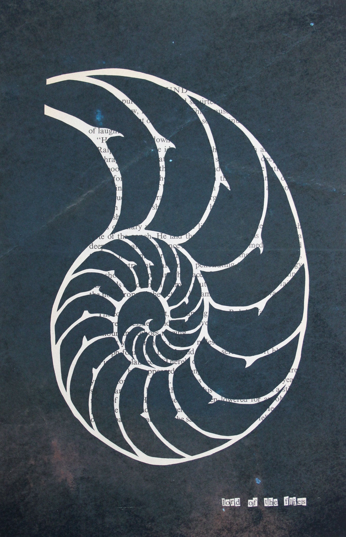 Lord of the Flies "Conch 18"  | Double Paper Cut | Limited Edition 1 of 1