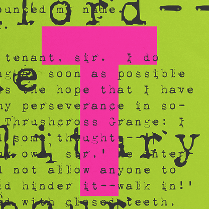 Wuthering Heights "PUNK BRONTE" in Green & Pink